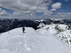 Skiing in the Backcountry of Taos